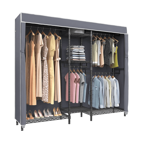 Extra Large Heavy Duty Portable Wardrobe Closet - Aroflit