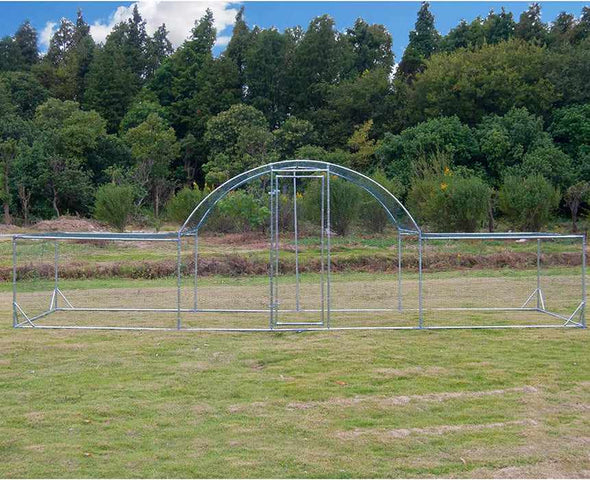 Extra Large Metal Chicken Coop Run For 20 Chickens - Aroflit