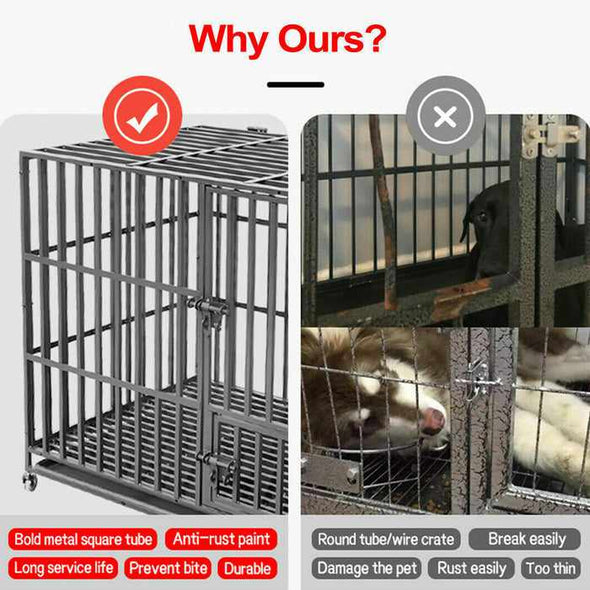 Extra Tall & Large Heavy Duty Dog Crate - Aroflit