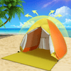 Family - Size Pop Up Beach Tent, Outdoor Sun Shelter Canopy for 5 People - Aroflit
