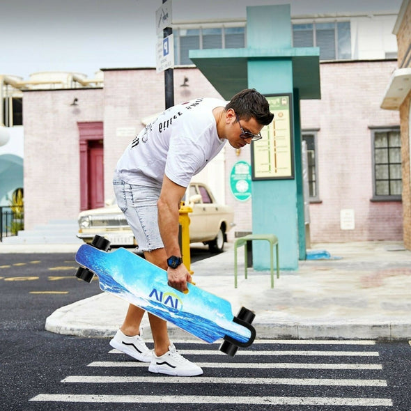 Fast Electric Motorized Remote Controlled Skateboard Longboard – 12.4 MPH - Aroflit