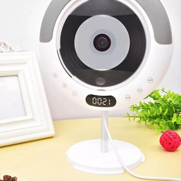 Portable Wall-Mounted Bluetooth MP3 CD Radio Music Player, Hi-Fi Sound