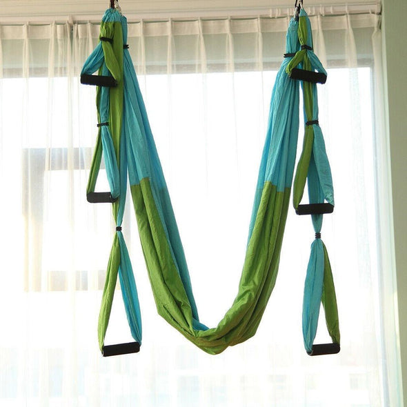Flexible Aerial Silk Yoga Hammock Swing, Durable, Adjustable, Portable - Aroflit