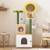 Flower Cat Climbing Condo Tower Tree With Litter Box - Aroflit