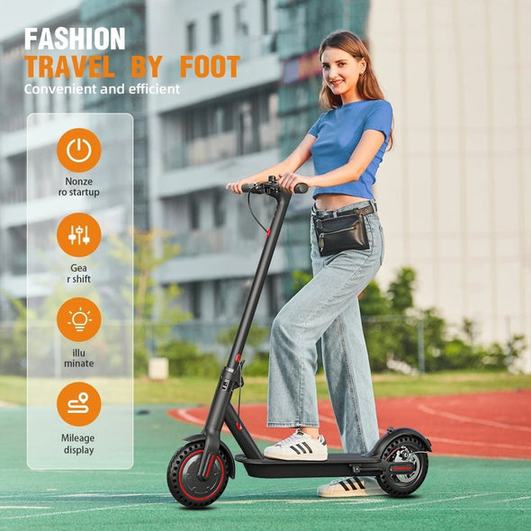 Foldable Electric Scooter – 350W Motor, 19 MPH, 19 - Mile Range, App - Controlled - Aroflit