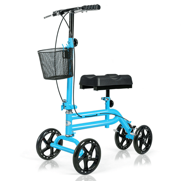 Foldable Knee Walker Scooter with Adjustable Handle & All - Terrain Wheels - Aroflit