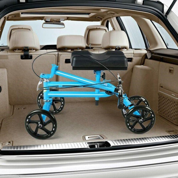 Foldable Knee Walker Scooter with Adjustable Handle & All - Terrain Wheels - Aroflit