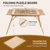 Foldable Puzzle Table with Drawers & Cover, Fits 1500 - Piece Puzzles - Aroflit