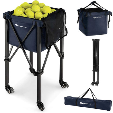 Foldable Tennis Ball Hopper Basket, Lightweight & Portable Storage - Aroflit