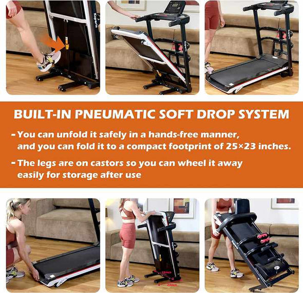 Foldable Treadmill With Incline For Home - Aroflit
