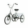Folding Adult Three - Wheel Tricycle Bike with 20" Basket, Comfortable - Aroflit