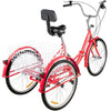 Folding Adult Three - Wheel Tricycle Bike with Basket and 26" Wheels - Aroflit