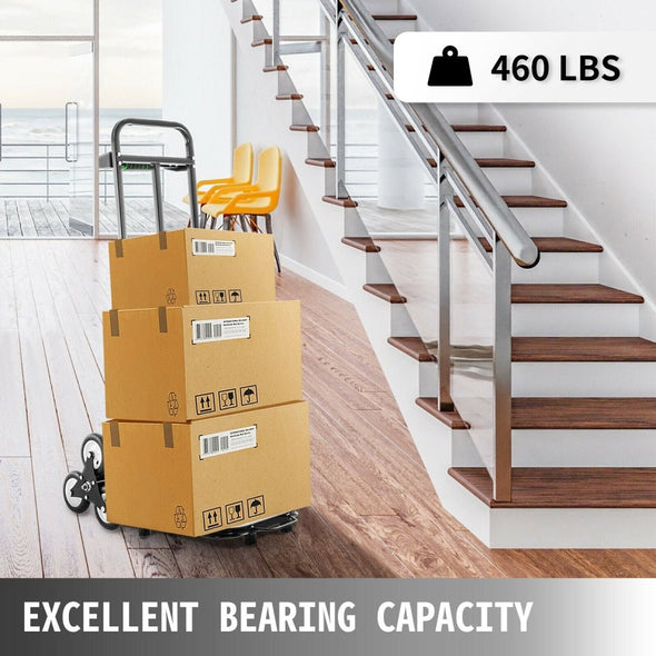 Folding Hand Truck Dolly 460lbs Capacity for Stairs and Heavy Loads - Aroflit