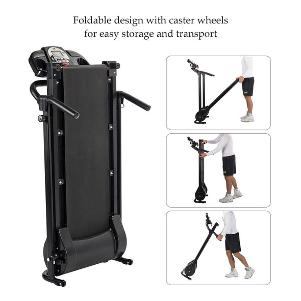 Folding Treadmill Electric Motorized Power Running Jogging Fitness Machine - Aroflit