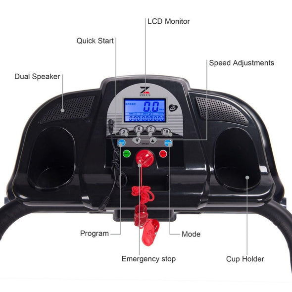 Folding Treadmill Electric Motorized Power Running Jogging Fitness Machine - Aroflit