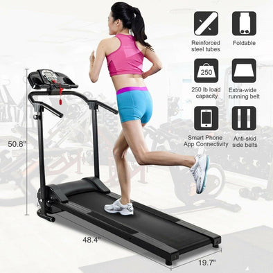 Folding Treadmill Electric Motorized Power Running Jogging Fitness Machine - Aroflit