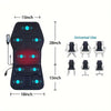 Full Back Massager with Heat, 9 Vibration Motors & Adjustable Support - Aroflit
