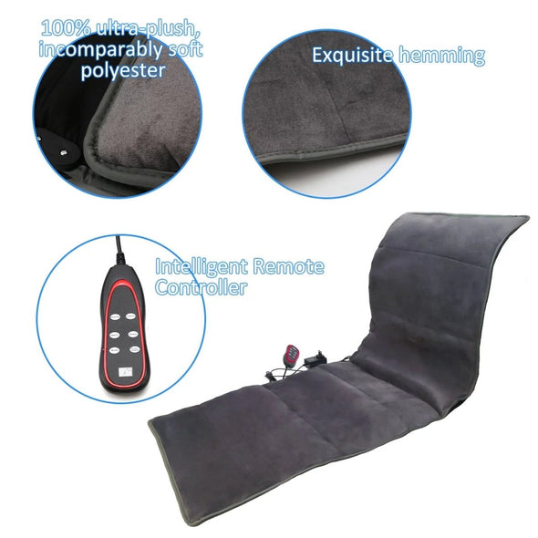 Full Body Massage Mat with Heat, 10 Motors, 9 Modes & Comfort - Aroflit