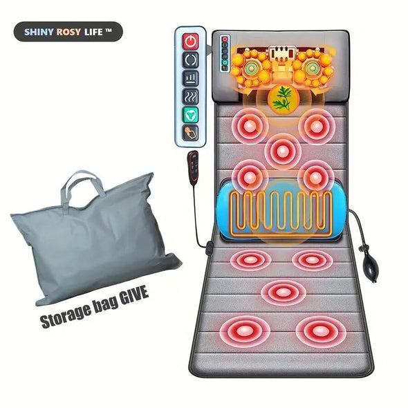 Full Body Massage Mattress with Heat and Vibration for Stress Relief - Aroflit