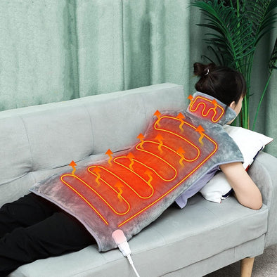 Full Coverage Portable Neck Shoulder Back Pain USB Heating Pad - Aroflit