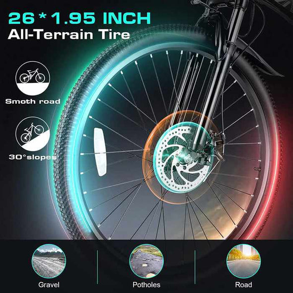 Full Suspension Foldable Electric Mountain Bike - Aroflit