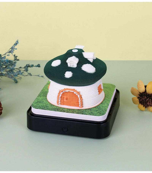 Green Mushroom house (With Light & Calendar 2024) - Aroflit