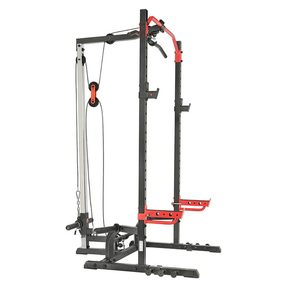 Gym Power Squat Half Rack For Home With Lats Pulldown - Aroflit