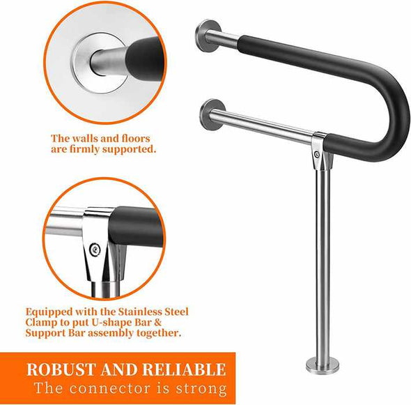 Handicap ﻿Toilet Safety Assist Grab Rails Bars Frame - Aroflit