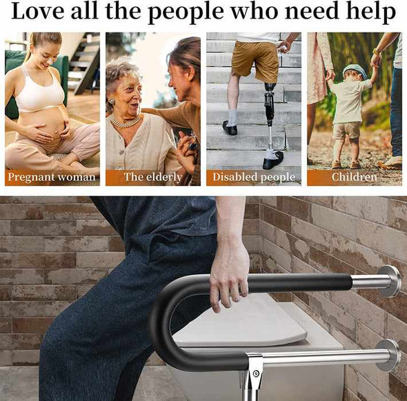 Handicap ﻿Toilet Safety Assist Grab Rails Bars Frame - Aroflit