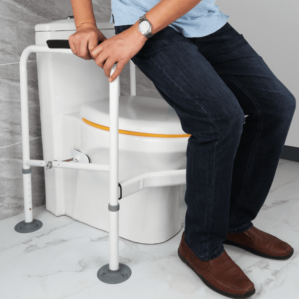 Handicap Toilet Safety Grab Bar Assist Frame Rails - Aroflit