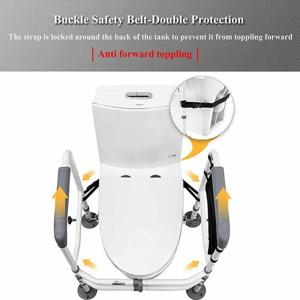 Handicap Toilet Safety Grab Bar Assist Frame Rails - Aroflit