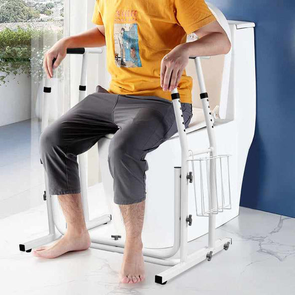 Handicap Toilet Safety Grab Bar Assist Frame Rails - Aroflit