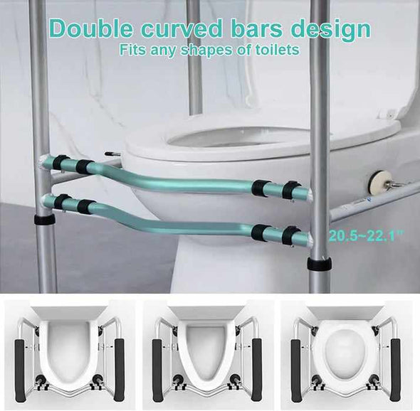 Handicap Toilet Safety Grab Bar Assist Frame Rails - Aroflit