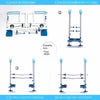 Handicap Toilet Safety Grab Bar Assist Frame Rails - Aroflit
