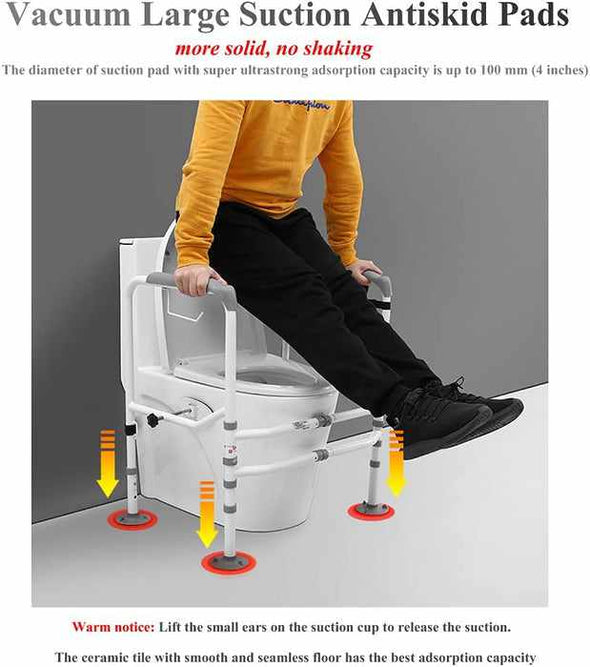 Handicap Toilet Safety Grab Bar Assist Frame Rails - Aroflit