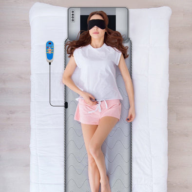Heated Electric Full Body Massage Mattress Mat with Vibration & Heat - Aroflit