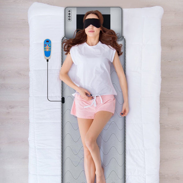 Heated Electric Full Body Massage Mattress Mat with Vibration & Heat - Aroflit