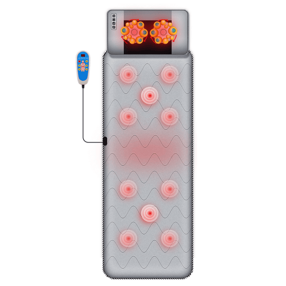 Heated Electric Full Body Massage Mattress Mat with Vibration & Heat - Aroflit