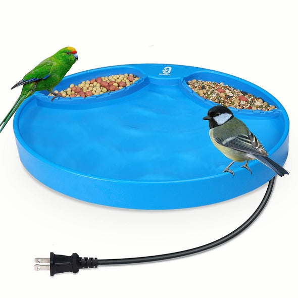 Heated Winter Garden Bird Bath for Hummingbirds, Feeding & Bathing - Aroflit