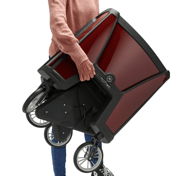 Heavy Duty 4 Wheel Elderly Mobility Walker Rollator With Seat - Aroflit