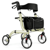 Heavy Duty 4 Wheel Lightweight Rollator Walker With Seat - Aroflit