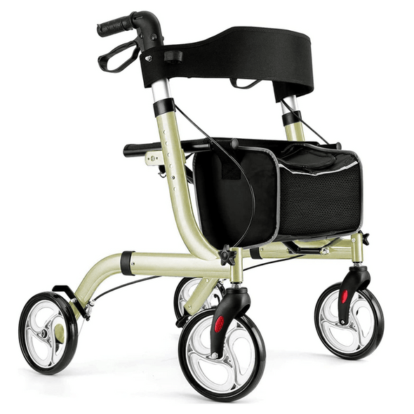 Heavy Duty 4 Wheel Lightweight Rollator Walker With Seat - Aroflit