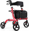 Heavy Duty 4 Wheel Lightweight Rollator Walker With Seat - Aroflit