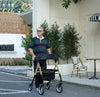 Heavy Duty 4 Wheel Lightweight Rollator Walker With Seat - Aroflit