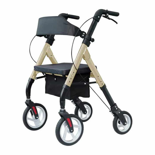 Heavy Duty 4 Wheel Lightweight Rollator Walker With Seat - Aroflit
