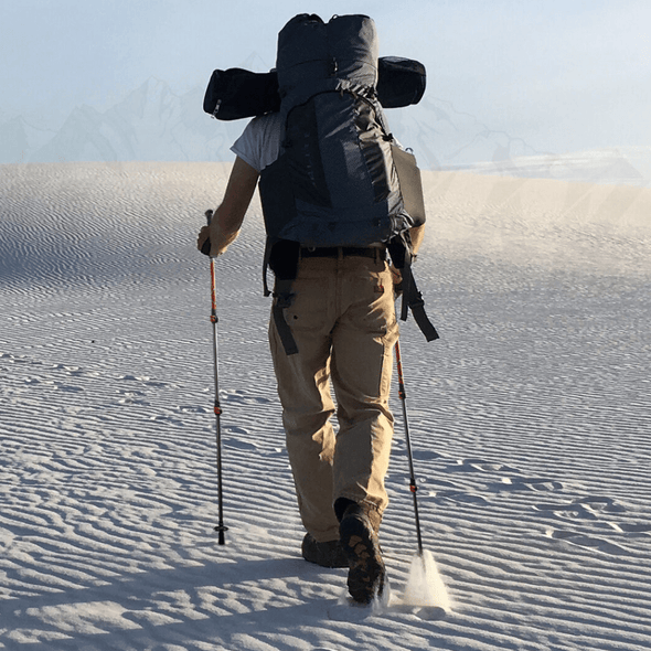 Heavy Duty Adjustable Hiking Trekking Walking Poles - Aroflit