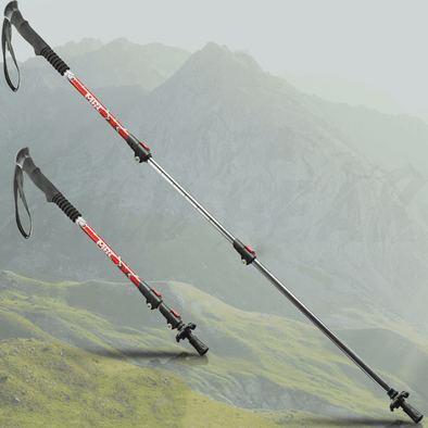 Heavy Duty Adjustable Hiking Trekking Walking Poles - Aroflit