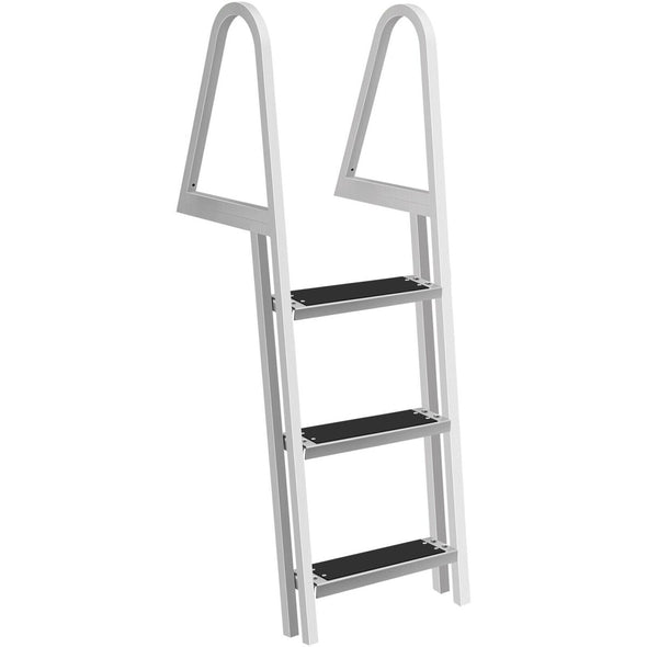 Heavy Duty Aluminum Pool & Boat Deck Ladder, Rust - Resistant, 350 lbs - Aroflit