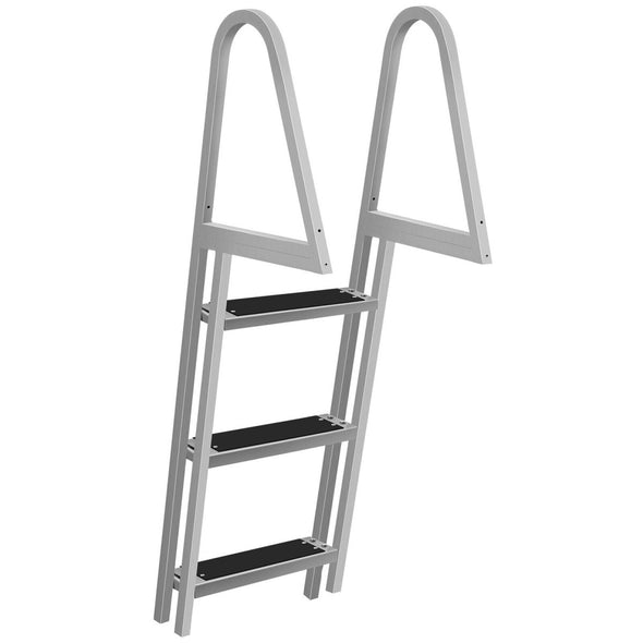 Heavy Duty Aluminum Pool & Boat Deck Ladder, Rust - Resistant, 350 lbs - Aroflit