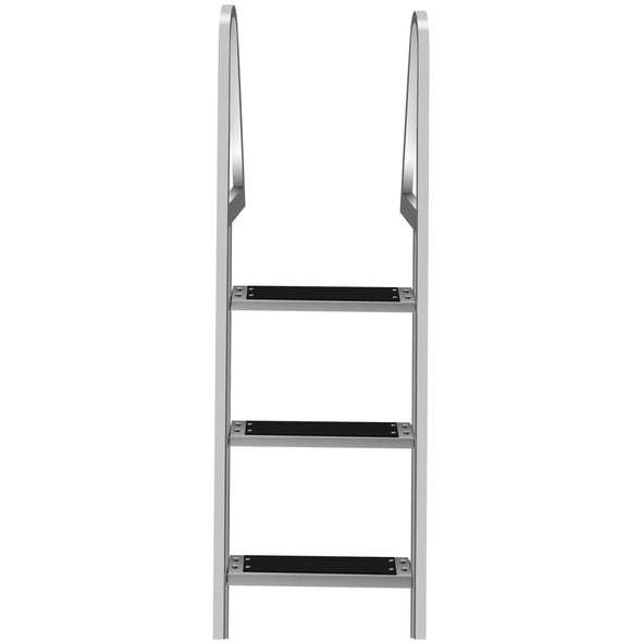 Heavy Duty Aluminum Pool & Boat Deck Ladder, Rust - Resistant, 350 lbs - Aroflit